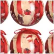 bombki swiety mikolaj akrylowe guirca 6 cm 6 szt