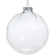 bombki szklane bezbarwne 10 cm 4 szt