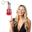 brelok dwugryfowa gitara czerwona kemis