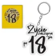 brelok zycie zaczyna sie po 18 czarny