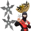 bron gwiazdki ninja shuriken srebrny 2 szt