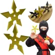 bron gwiazdki ninja shuriken zloty 2 szt
