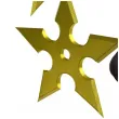 bron gwiazdki ninja shuriken zloty 2 szt