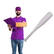 bron kij bejsbolowy biala carnival toys 50 cm