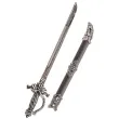 bron miecz rycerski z pochwa szary carnivaltoys 33 cm