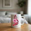 ceramiczny kubek prezent na dzien kobiet gerbery 330 ml upominek na 8 marca