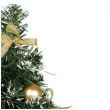 choinka classic mini ozdobiona osniezona zlota guirca 40 cm