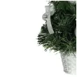 choinka classic mini ozdobiona srebrna guirca 40 cm