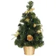 choinka classic mini ozdobiona zlota guirca 30 cm