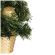 choinka classic mini ozdobiona zlota guirca 40 cm
