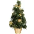 choinka classic mini ozdobiona zlota guirca 40 cm