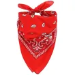 chusta kowbojska bandana czerwona aster 50x50 cm