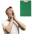 clipboard podkladka a4 z klipem zamykana zielona d rect