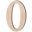 cyfra drewniana times 0 rozm m 66x100 mm