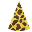 czapeczka papierowa urodzinowe safari mix partypal 4 szt