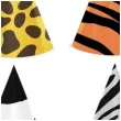 czapeczka papierowa urodzinowe safari mix partypal 4 szt