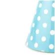 czapeczki kropeczki niebieskie partypal 6 szt