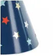 czapeczki papierowe gwiazdki granatowy partydeco 6 szt