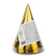 czapeczki papierowe gwiazdki zlote partydeco 6 szt
