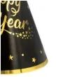 czapeczki papierowe happy new year czarne partypal 6 szt