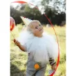 czapeczki papierowe imprezowe cyrk pompony dodatek na urodziny 16 cm 6 szt