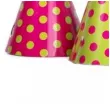 czapeczki papierowe kropki mix 16 cm 6 szt