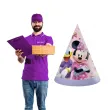 czapeczki papierowe myszka minnie rozowe 6 szt