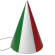 czapeczki papierowe panstwa swiata wlochy na mecz dzien jezykow swieto flaga 3 szt