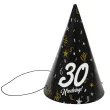czapeczki urodzinowe 30 urodziny glamour birthday 3 szt