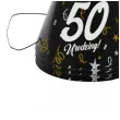 czapeczki urodzinowe 50 urodziny glamour birthday 3 szt