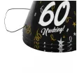 czapeczki urodzinowe 60 urodziny glamour birthday 3 szt
