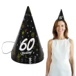 czapeczki urodzinowe 60 urodziny glamour birthday 3 szt