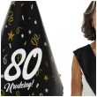 czapeczki urodzinowe 80 urodziny glamour birthday 3 szt