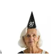czapeczki urodzinowe 90 urodziny glamour birthday 3 szt