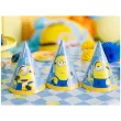 czapeczki urodzinowe minionki partydeco 6 szt