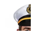 czapka kapitan statku marynarz tropic