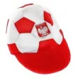 czapka kibic polska bialo czerwony godan
