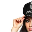 czapka policjanta dodatek do stroju na karnawal akcesoria do munduru policyjnego czarny