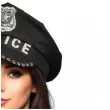 czapka policjanta dodatek do stroju na karnawal akcesoria do munduru policyjnego czarny