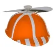 czapka smiglo pomaranczowa plastik funnyfashion