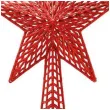 czubek choinkowy gwiazda czerwona guirca 37 cm