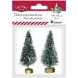 dekoracja choinki na pniu zlotym zielona aliga 6 cm 2 szt
