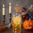 dekoracja do napojow na halloween slomki papierowe ozdoba stolu jednorazowe czarno biale 6 szt