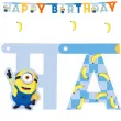 dekoracja do powieszania na urodziny baner girlanda happy birthday minionki 153 cm diy