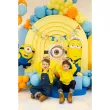 dekoracja do powieszania na urodziny baner girlanda happy birthday minionki 153 cm diy