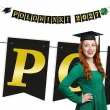 dekoracja do powieszenia baner polowinki 2027 girlanda papierowa czarno zloty do szkoly