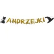 dekoracja do powieszenia na andrzejki baner kot i kapelusz czarownicy girlanda papierowa 1 5 m