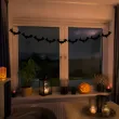 dekoracja do powieszenia na andrzejki halloween baner girlanda papierowa nietoperze czarne 3