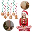 dekoracja do powieszenia na boze narodzenie swieta swiderki wiszace piernikowy czar 6 szt