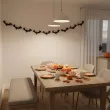 dekoracja do powieszenia na halloween baner girlanda papierowa nietoperze czarne 3 6 m